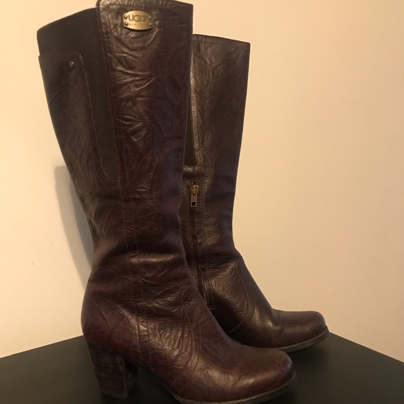 UGG Shoes - Ugg Leather Heel Boots